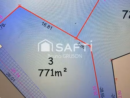 différentes parcelles à construire