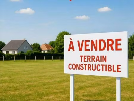 terrain constructible viabilisé à vendre