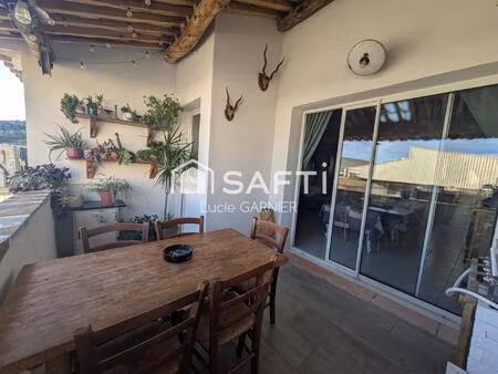 maison 2 pièces d’environ 72 m² + mezzanine + grand garage