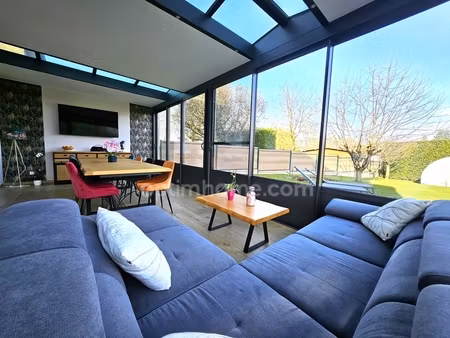 savigneux (01) maison à vendre 125 m2  6 pièces  3 chambres avec terrasse  jardin  garage 