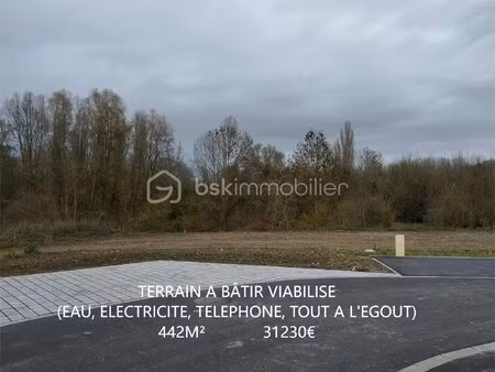 terrain de 445 m² à roye