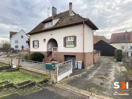 boofzheim - maison 130m² sur 11 85 ares avec jardin arbore + terrasse + dependance + 4 gge