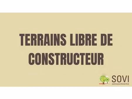 terrain constructible viabilisé à vendre