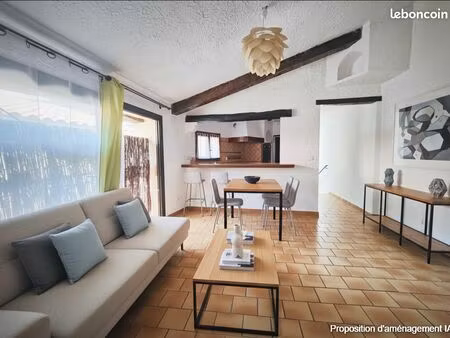 maison de village 4 pièces à louer à 30 minutes de nice et 45 de monaco  bus  train  ecole