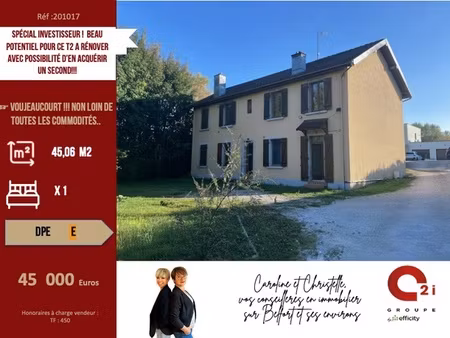 appartement 2 pièces - 45 m²