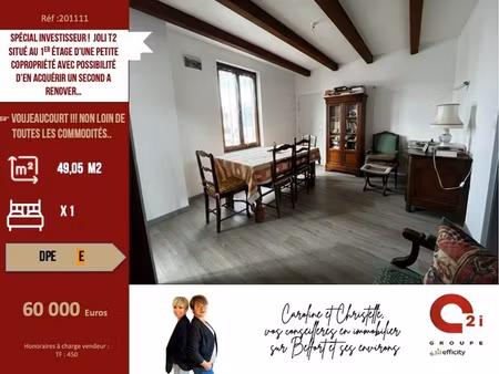 appartement 2 pièces - 49 m²