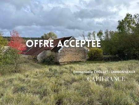 ensemble de grange et écurie en pierre avec jardin  dans un environnement paisible proche 