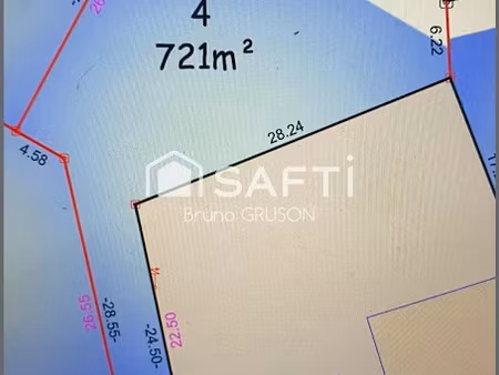 vente terrain 721 m² à quimperle (29300)  135 000 €