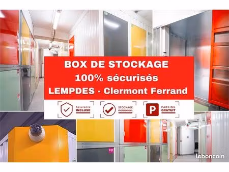 box à louer - garde meuble / clermont ferrand - lempdes / 1 m²