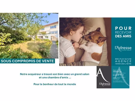 vente maison 6 pièces 148 m² à terville (57180)  360 000 €