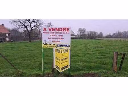 terrain constructible de 22a 91ca pour 1 ou pls habitations