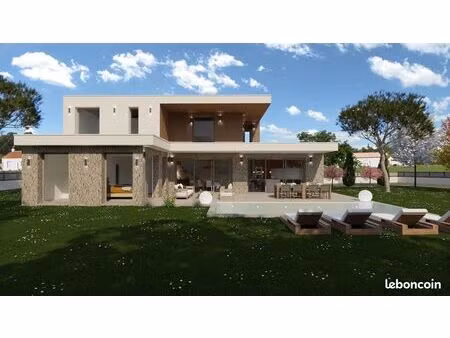 charbonnières-les-bains – projet de villa contemporaine – terrain 2 800 m²