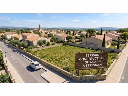 vente terrain 450 m² à serignan (34410)  159 900 €