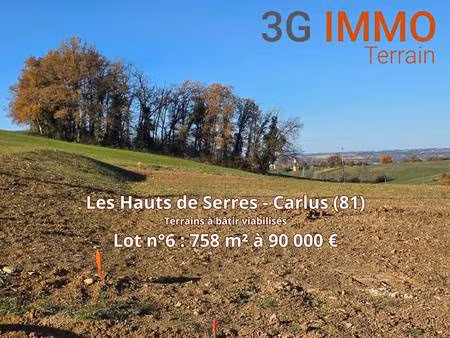 terrain constructible viabilisé à vendre