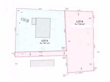 vente terrain 738 m² à vaureal (95490)  190 000 €