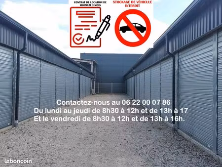 a louer  garde-meubles / box / stockage / local de stockage / dépôt  sécurisé  propre et s