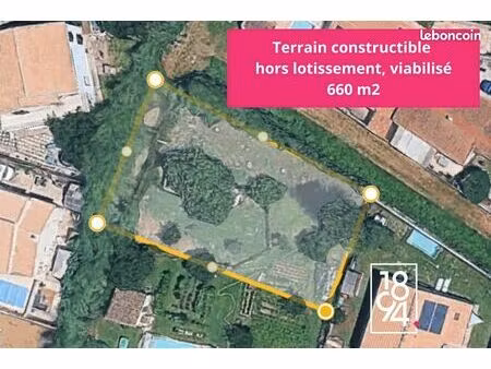 terrain 660 m² manduel