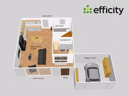 maison 4 pièces - 77 m²