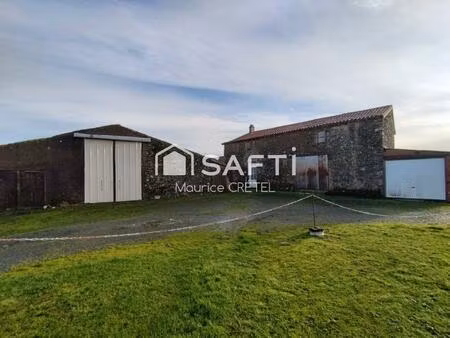 maison a renover entierement+grange+hangar+terrain