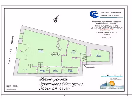 vente commerce 5 pièces 70 m² bouzigues (34140)