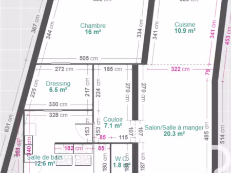 vente appartement 4 pièces à castres (81100) : à vendre 4 pièces / 77m² castres