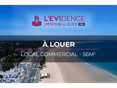 location commerce 56 m² à la baule-escoublac (44500)