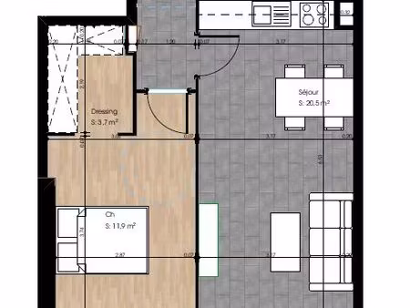 appartement à louer à 10 minutes de esch-belval