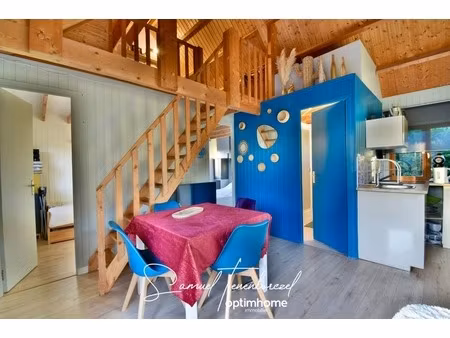 charmante maison ossature bois avec terrasse dans parc résidentiel proche pont-l’évêque