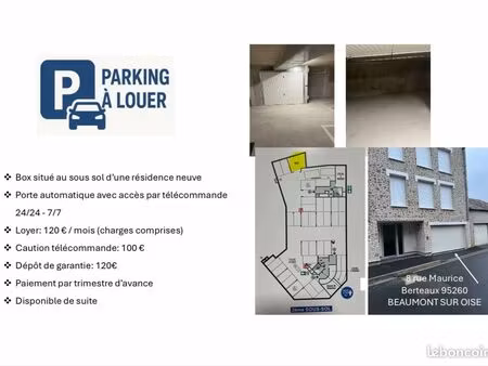 parking box a louer