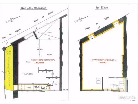 appartement 1 pièce 42 m²