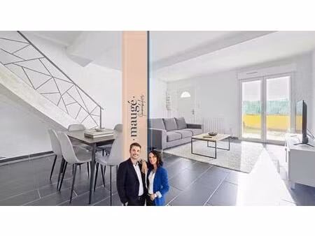 appartement - duplex - 2 chambres - 1 bureau - jardin privatif