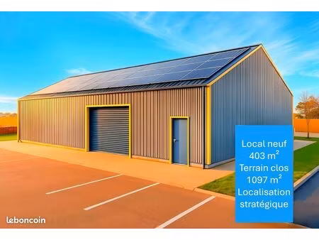 local commercial neuf de 400 m² sur un terrain de plus de 1 000 m² à cavignac