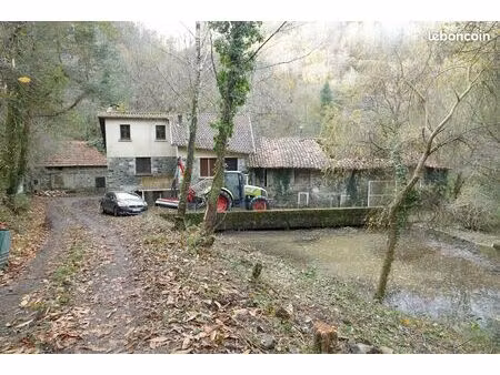 ancien moulin comprenant 2 logements  une turbine hydroelectrique et dépendances sur 7 5 h