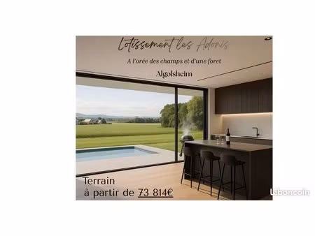 terrain viabilisé libre de constructeur à algolsheim