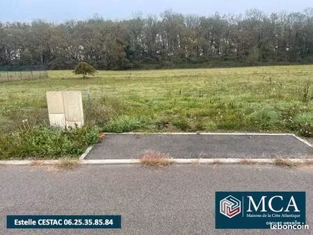 terrain 678 m² cazeres sur l adour