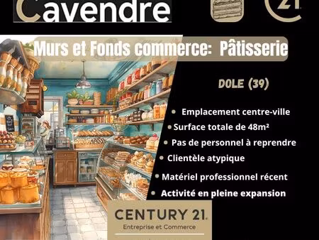 fonds de commerce  pâtisserie 48 m² dole