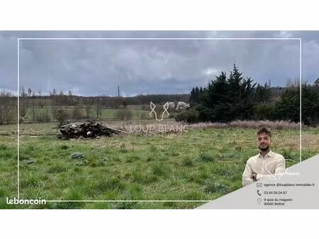 terrain 1180 m² meroux moval