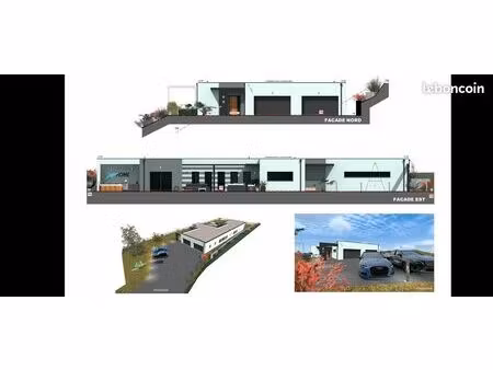 terrain avec projet de villa d'architecte contemporaine