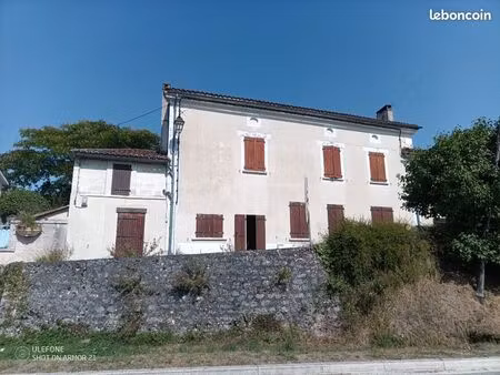 maison avec jardin + terrain avec garage