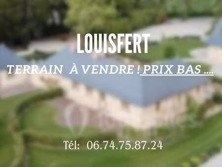 terrain 1 100 m² louisfert
