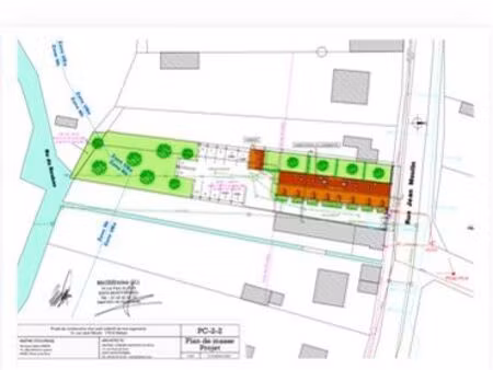 terrain à bâtir 1 260 m² avec permis pour immeuble de 8 logements – proche centre-ville de