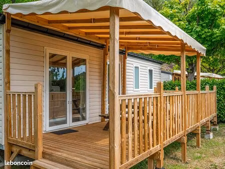 vente mobil home sur terrain de camping