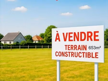 terrain 653 m² juigne sur sarthe