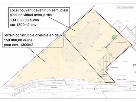 terrain 1 300 m² fournes en weppes