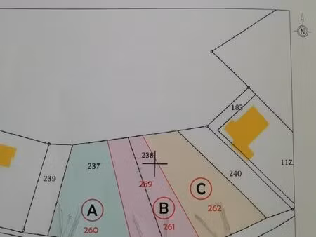 a vendre 3 terrains a batir a bouelles 76