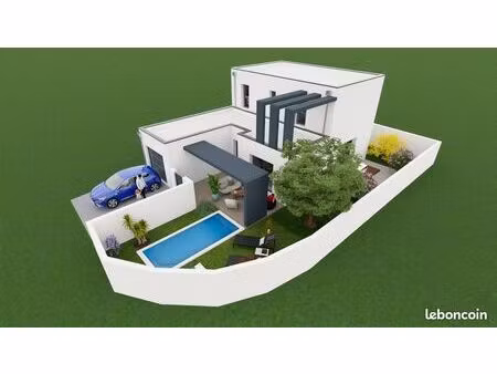 magnifique villa 103 m2 3 chambres garage et piscine