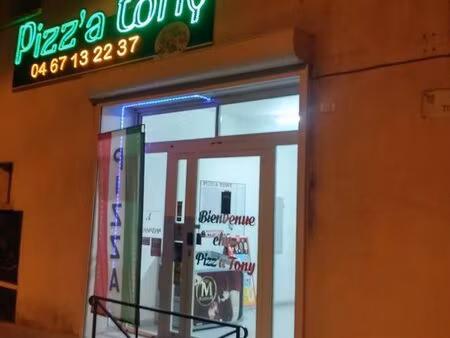 fond de commerce pizzeria pizz'a tony