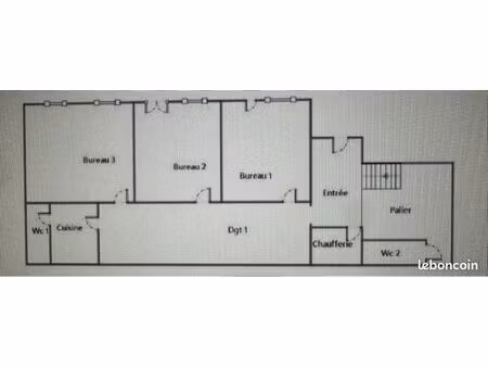 offre de location – bureaux professionnels de 95 m²