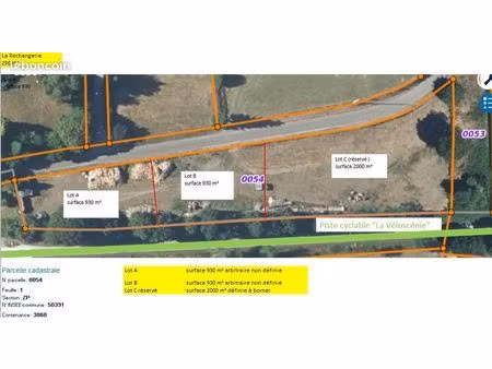 terrains à vendre à proximité de saint hilaire du harcouet (parigny)