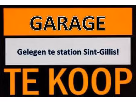 garage te koop aan station te sint-gillis!